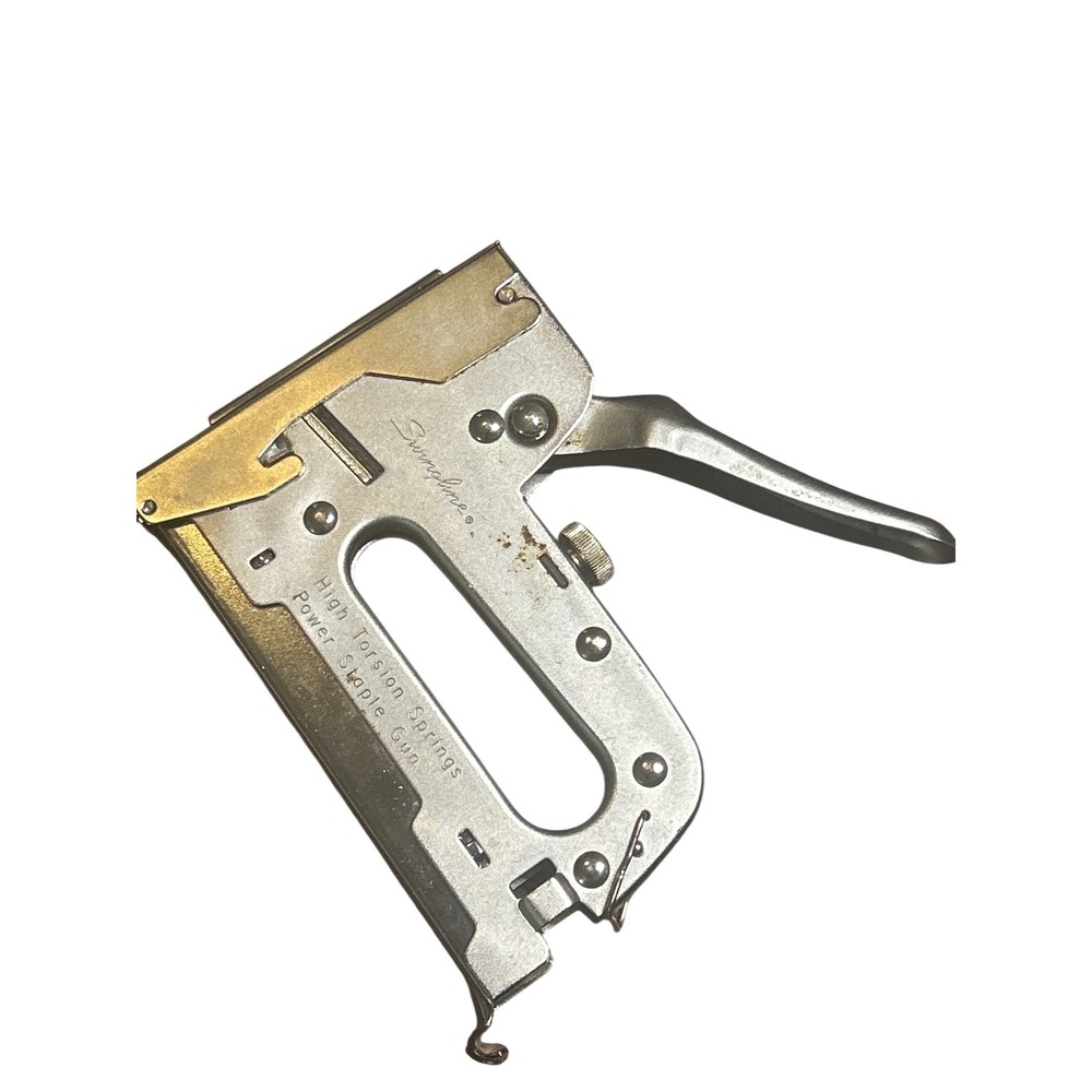 Swingline High Torsion Springs Power Staple Gun Vintage Manual Metal Tool Silver